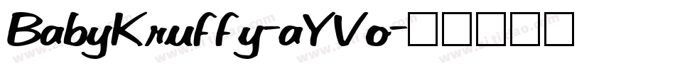 BabyKruffy-aYVo字体转换