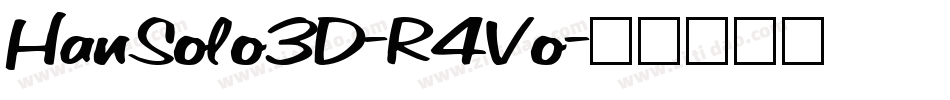 HanSolo3D-R4Vo字体转换