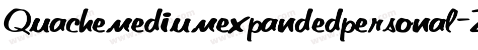Quachemediumexpandedpersonal-ZVoPm字体转换