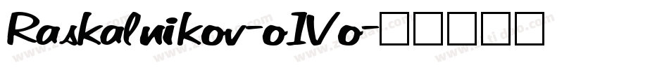 Raskalnikov-o1Vo字体转换