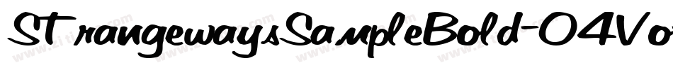StrangewaysSampleBold-04Vo字体转换