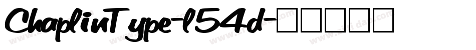 ChaplinType-l54d字体转换