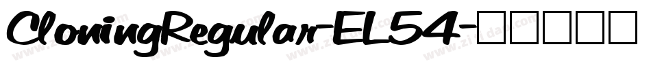 CloningRegular-EL54字体转换