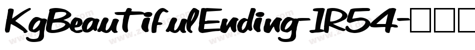 KgBeautifulEnding-1R54字体转换