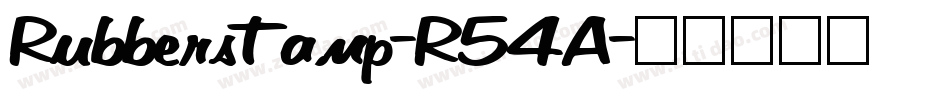 Rubberstamp-R54A字体转换
