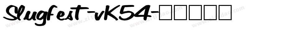 Slugfest-vK54字体转换