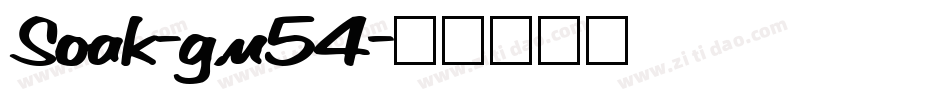 Soak-gm54字体转换
