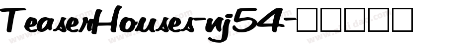 TeaserHouses-nj54字体转换