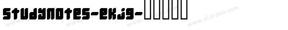 Studynotes-eKjg字体转换