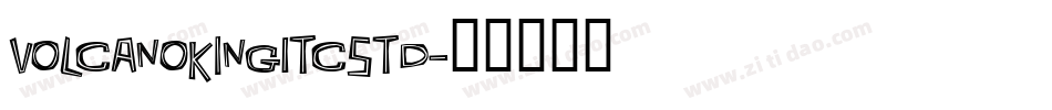 VolcanoKingITCStd字体转换