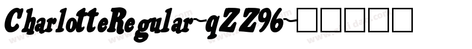 CharlotteRegular-qZZ96字体转换