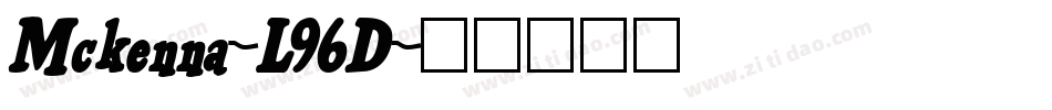 Mckenna-L96D字体转换