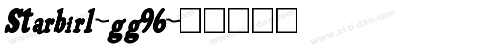 Starbirl-gg96字体转换