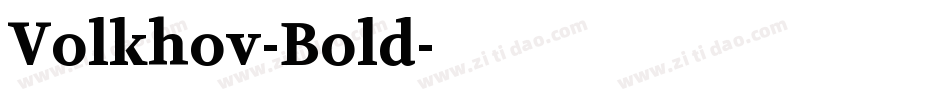 Volkhov-Bold字体转换