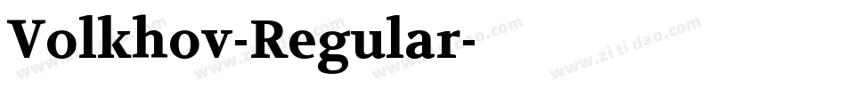 Volkhov-Regular字体转换