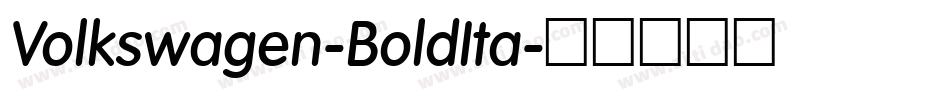 Volkswagen-BoldIta字体转换