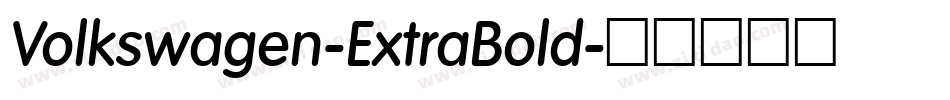 Volkswagen-ExtraBold字体转换