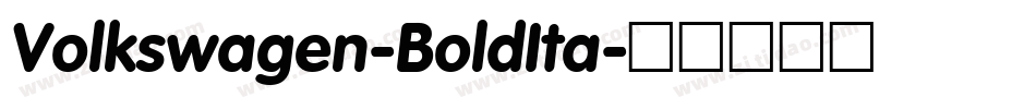 Volkswagen-BoldIta字体转换