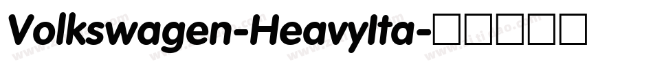 Volkswagen-HeavyIta字体转换