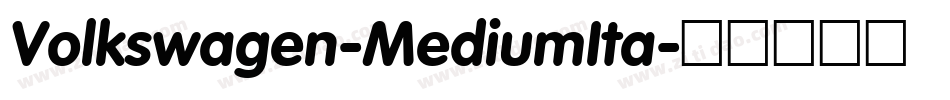 Volkswagen-MediumIta字体转换