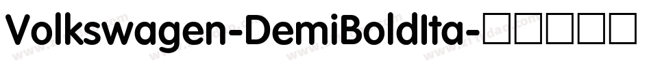 Volkswagen-DemiBoldIta字体转换