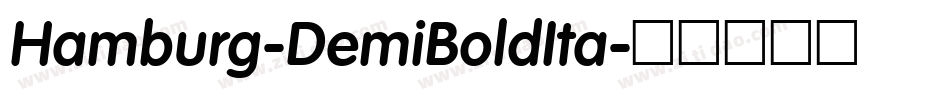 Hamburg-DemiBoldIta字体转换