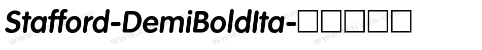 Stafford-DemiBoldIta字体转换