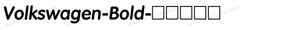 Volkswagen-Bold字体转换