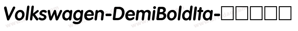 Volkswagen-DemiBoldIta字体转换