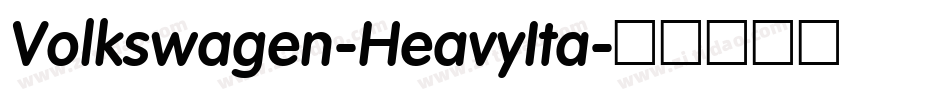 Volkswagen-HeavyIta字体转换