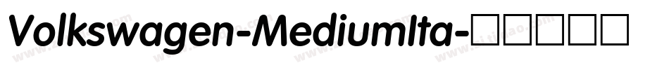 Volkswagen-MediumIta字体转换