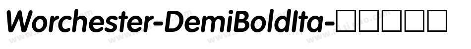 Worchester-DemiBoldIta字体转换