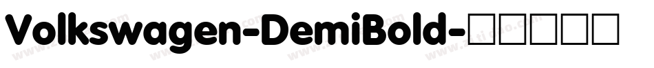 Volkswagen-DemiBold字体转换