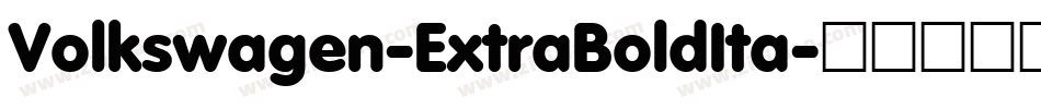 Volkswagen-ExtraBoldIta字体转换