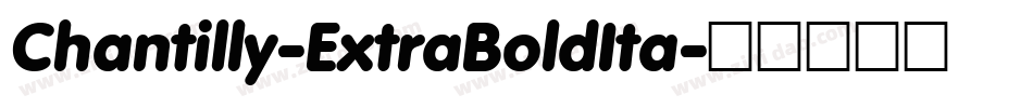 Chantilly-ExtraBoldIta字体转换