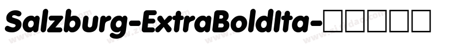 Salzburg-ExtraBoldIta字体转换