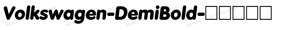 Volkswagen-DemiBold字体转换