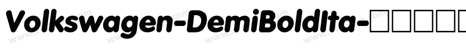 Volkswagen-DemiBoldIta字体转换