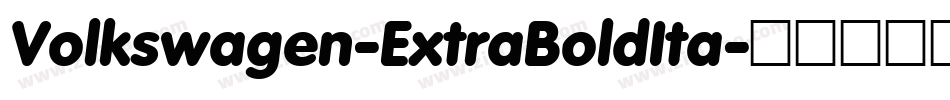 Volkswagen-ExtraBoldIta字体转换