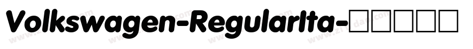 Volkswagen-RegularIta字体转换