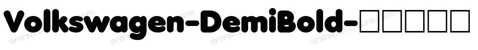 Volkswagen-DemiBold字体转换