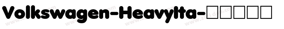 Volkswagen-HeavyIta字体转换
