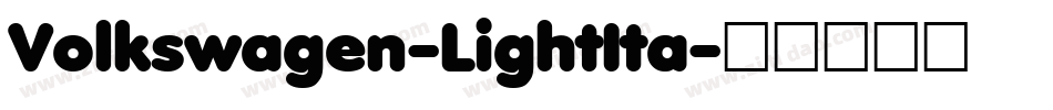 Volkswagen-LightIta字体转换
