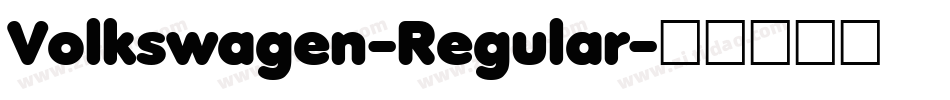 Volkswagen-Regular字体转换