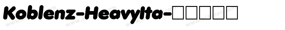Koblenz-HeavyIta字体转换
