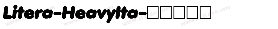 Litera-HeavyIta字体转换