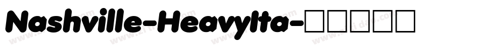 Nashville-HeavyIta字体转换