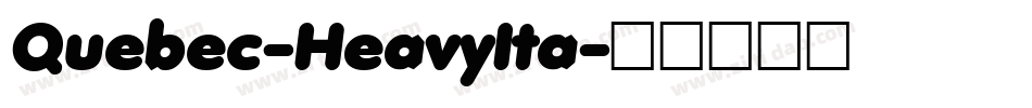 Quebec-HeavyIta字体转换