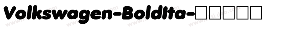 Volkswagen-BoldIta字体转换