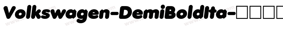 Volkswagen-DemiBoldIta字体转换